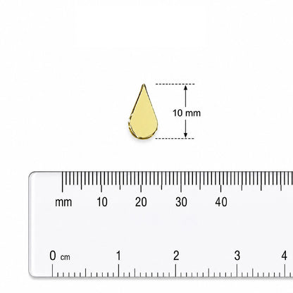 Golden Glass Mirror- Tear Drop- 10MM