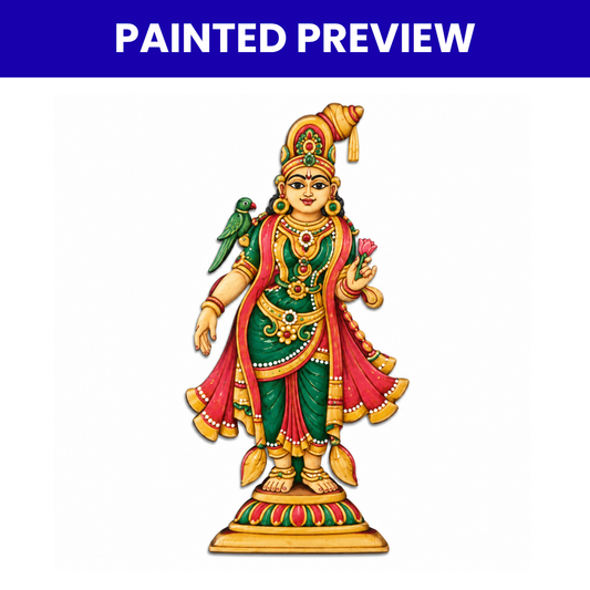 Pre Marked MDF Cutout Meenakshi Devi Design-02