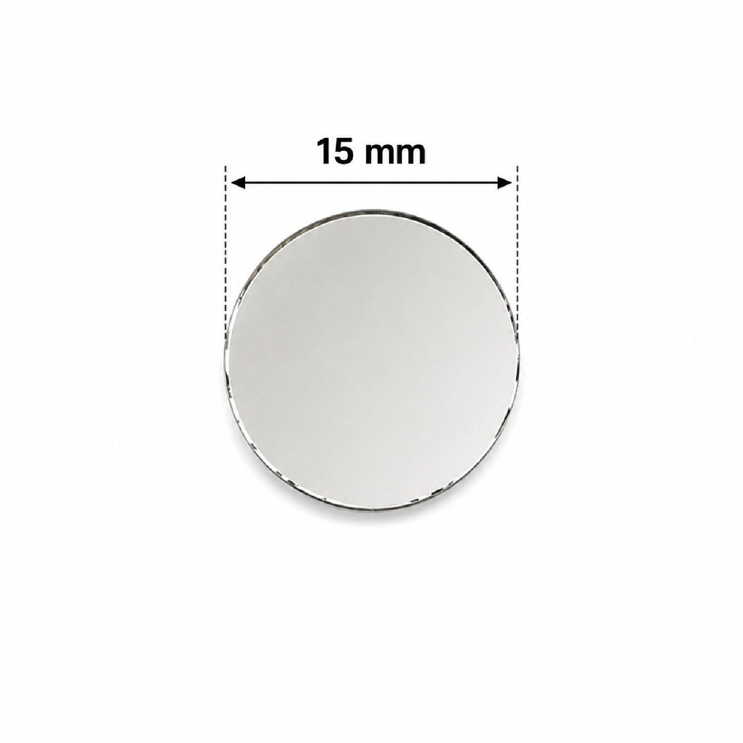 Glass Mirror- Round- 15MM