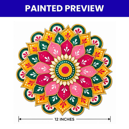 Pre-Marked Mandala Design-10