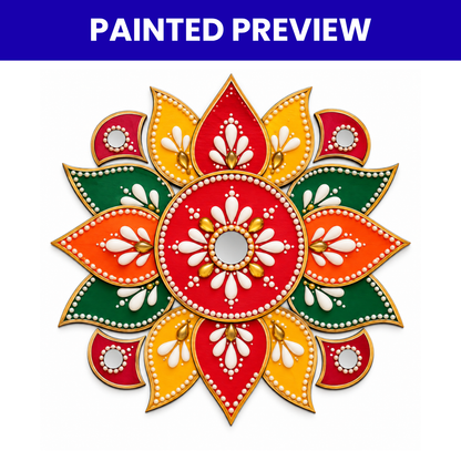 MDF Rangoli Cutouts Design-3
