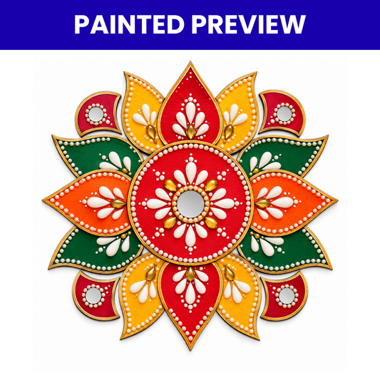 MDF Rangoli Cutouts Design-3