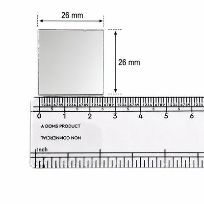 Glass Mirror- Square 26MM