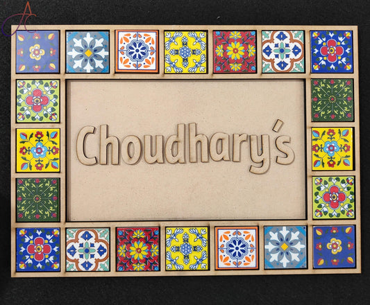 MDF Frames for Tile Nameplates