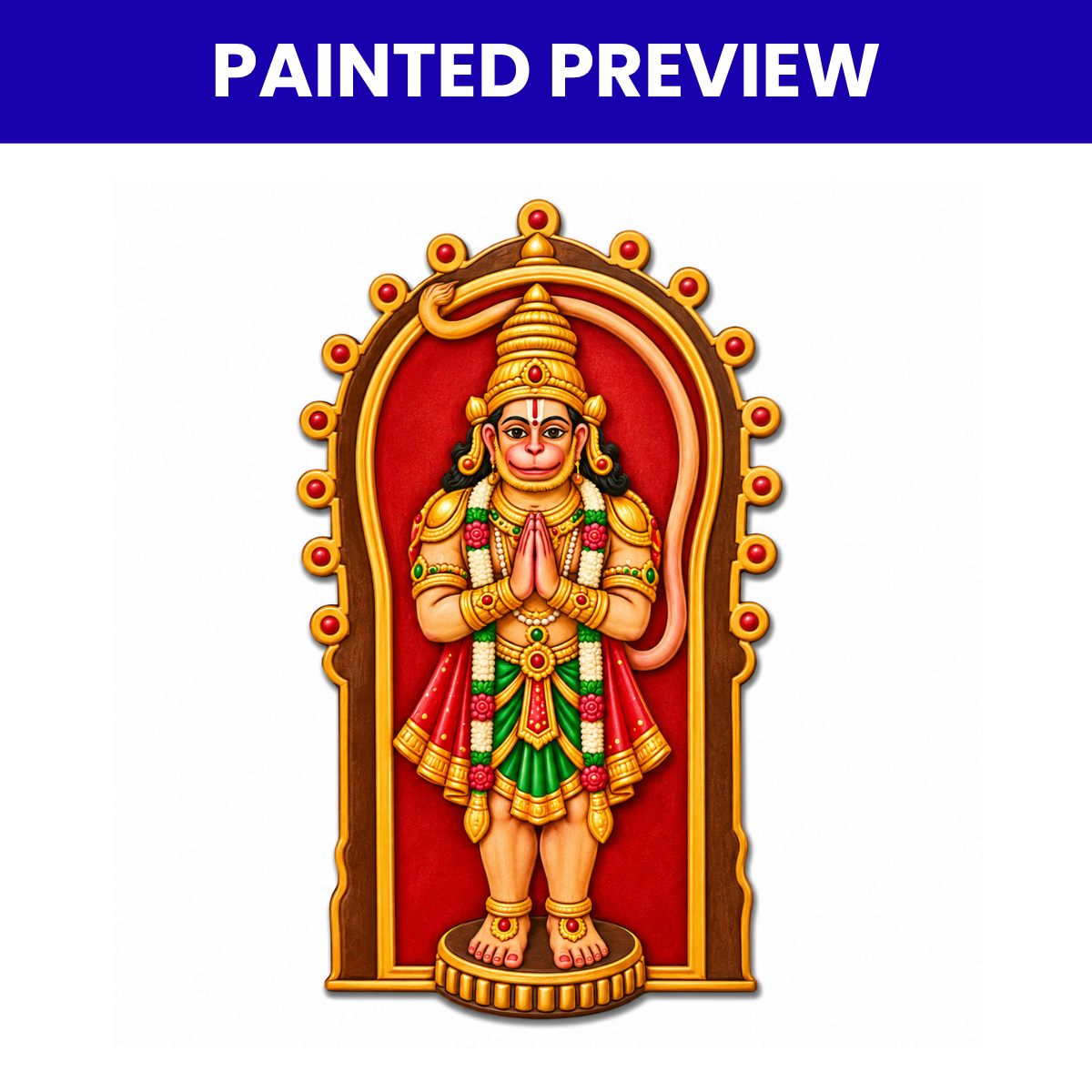 Pre Marked MDF Cutout Hanumanji