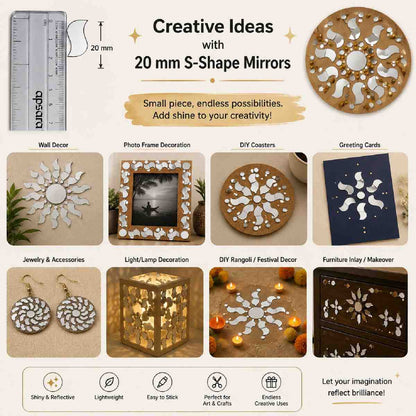 Glass Mirror- S Shape