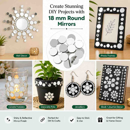 Glass Mirror- Round- 18MM