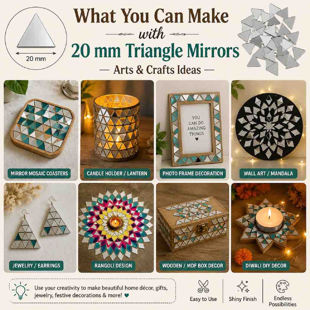 Glass Mirror- Triangle- 20MM