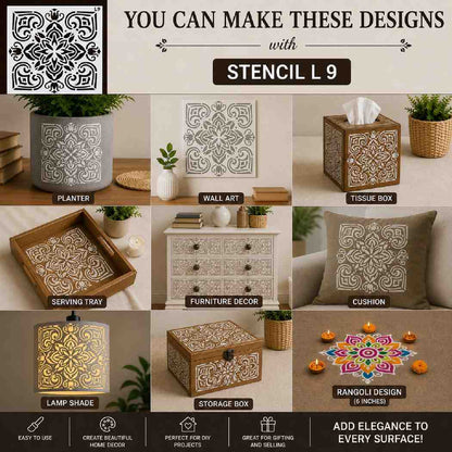 Craft Stencil 6x6 inch-L9