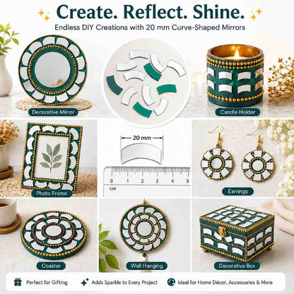 Glass Mirror- Decorative- Design- 8- 20MM