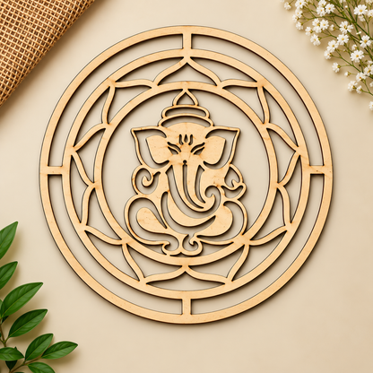 3mm MDF Ganesha Cutouts Design-04
