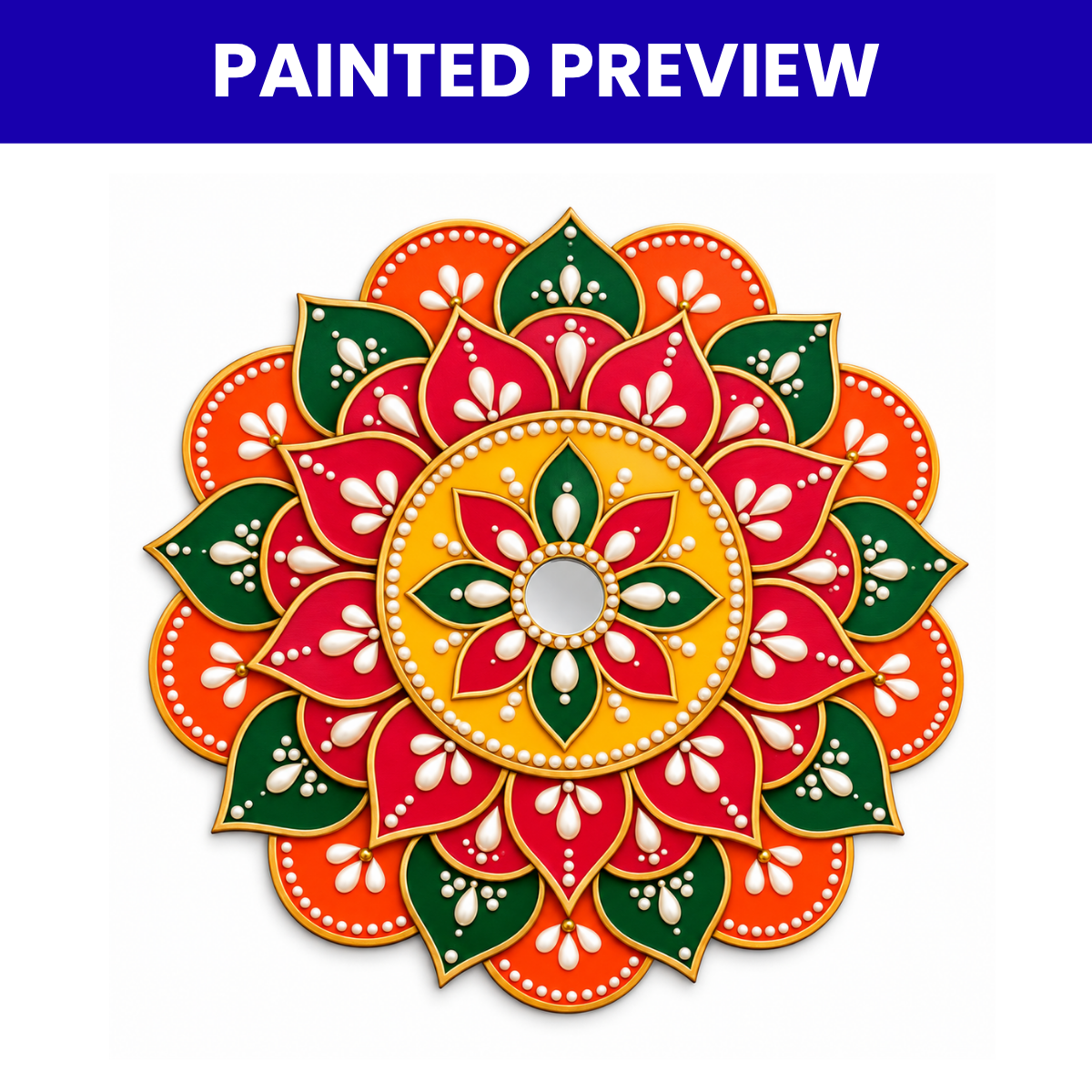 MDF Rangoli Cutouts Design-4