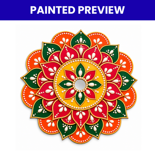 MDF Rangoli Cutouts Design-4