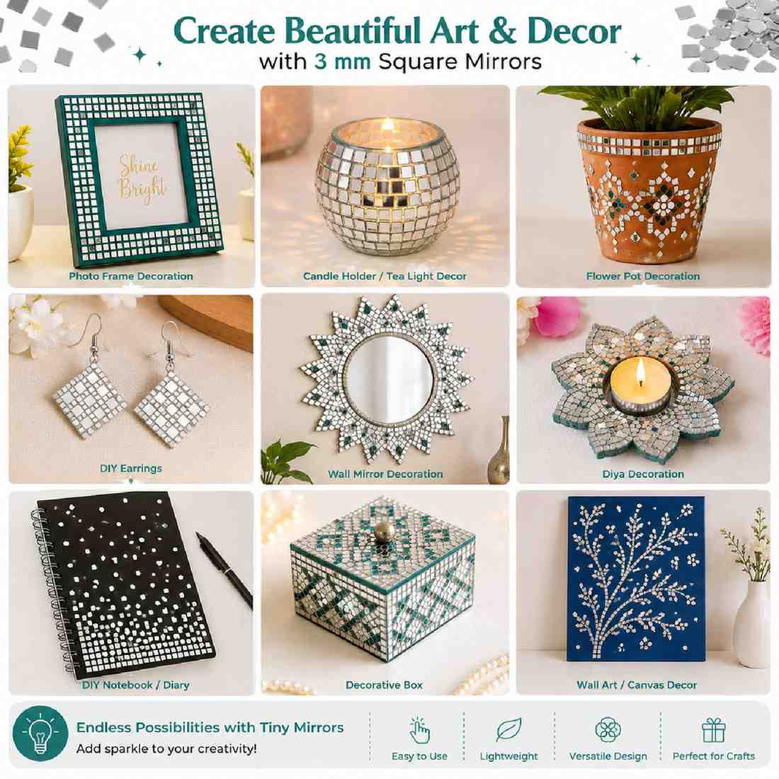 Glass Mirror- Square Micro