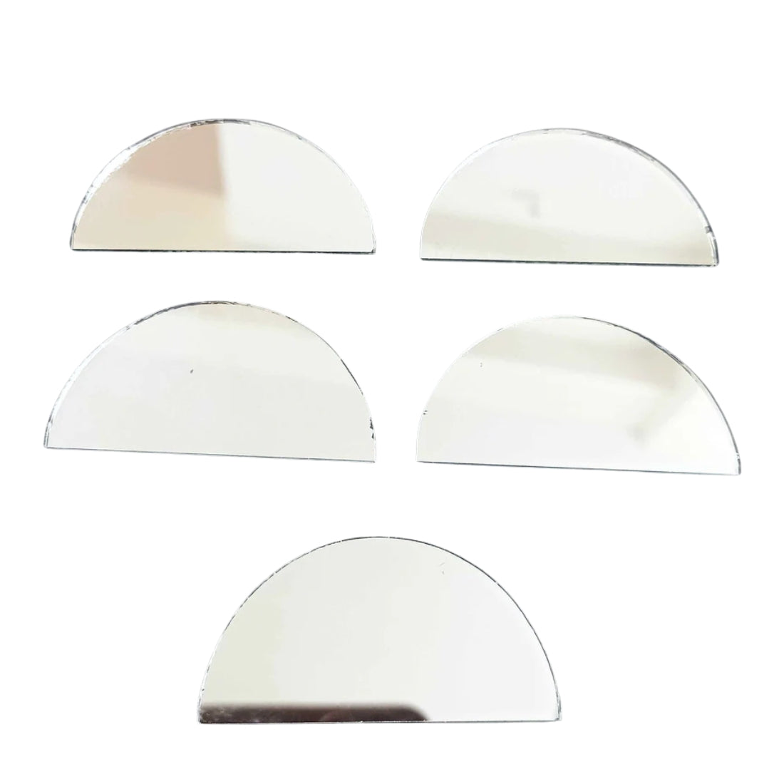 XL Glass Mirror- Half Circle- 50mm Diameter