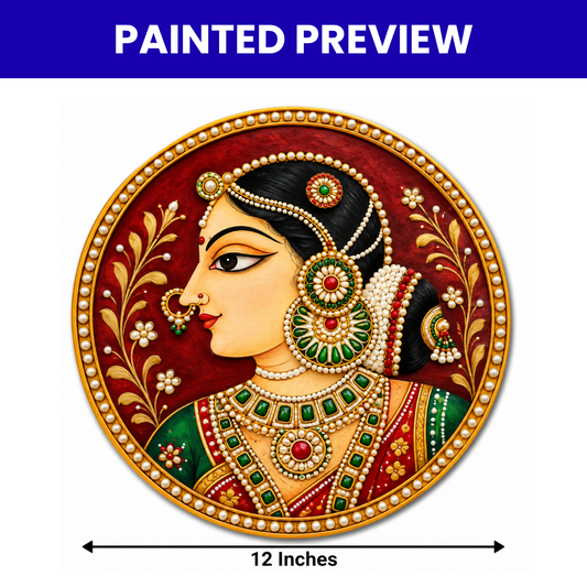Pre-Marked Lady Face