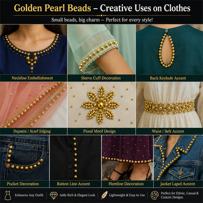 Golden Beads - 8mm