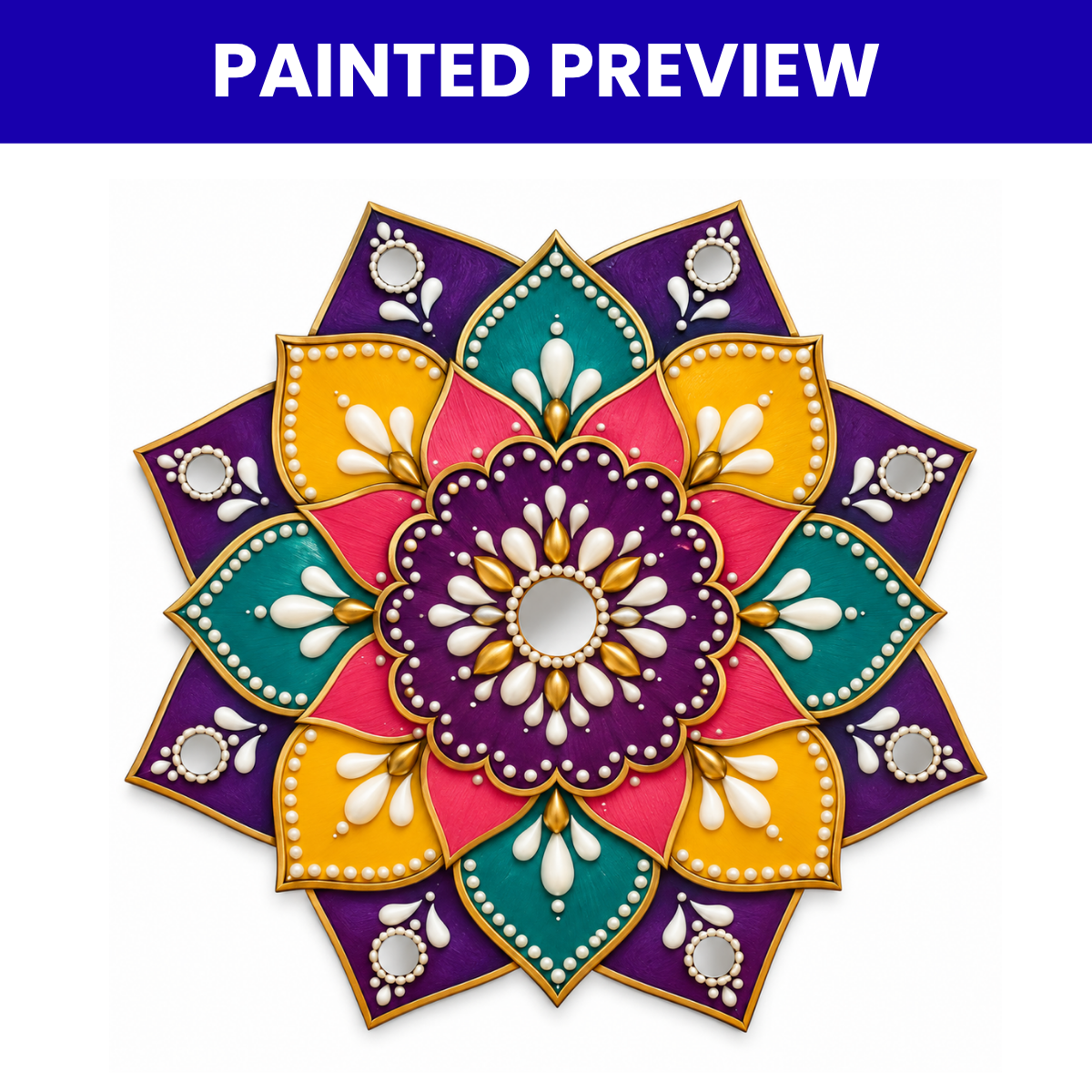 MDF Rangoli Cutouts Design-5