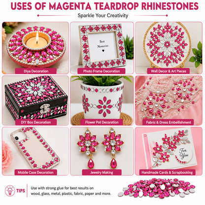 Rhinestones Tear Drop Shape