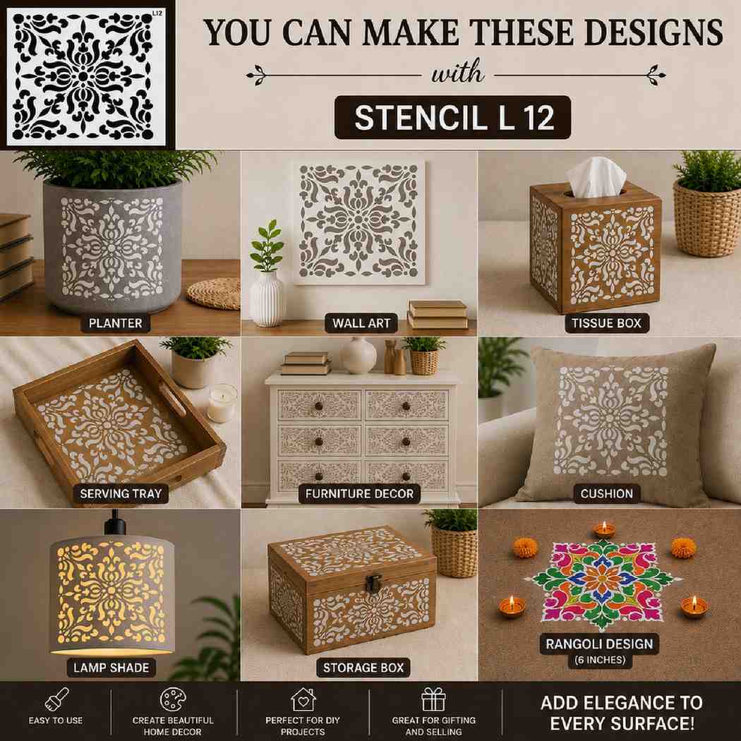 Craft Stencil 6x6 inch-L12