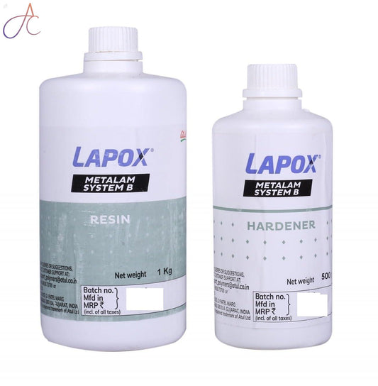 Lapox Metalam Clear Systme B Resin 1000gms & Lapox Metalam Clear System B Hardner 500 Gms