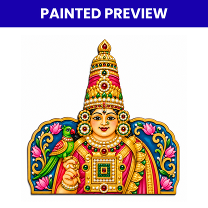 Pre Marked MDF Cutout Thanjavur Bangaru Kamakshi Devi