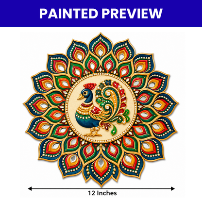 Pre-Marked Peacock Feather with Annam