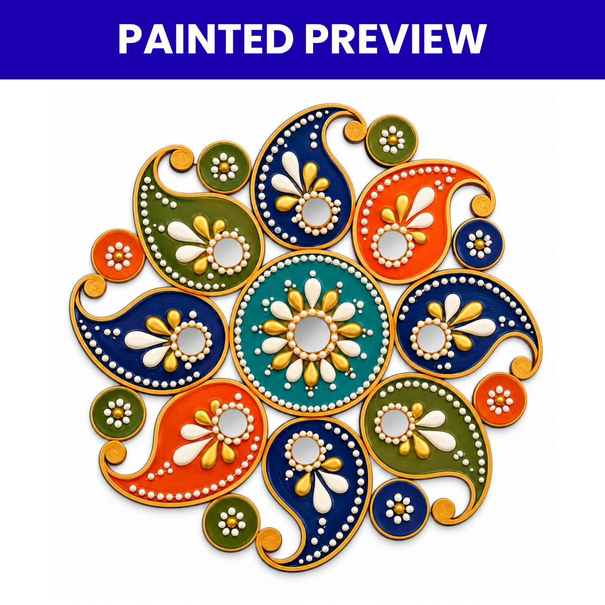 MDF Rangoli Cutouts Design-6