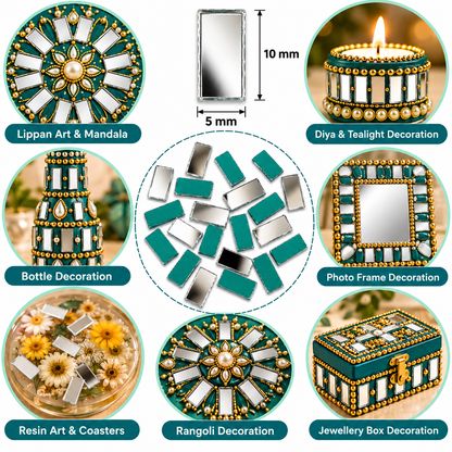 Glass Mirror- Rectangle- 5MMx10MM
