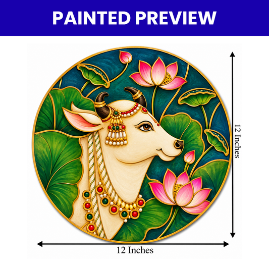 Pre-Marked Cow Face Design-02