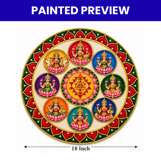 Pre Marked Ashta Laxmi Round Style