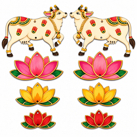 Pichwai Cow Cutouts