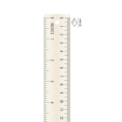 Glass Mirror- Diamond- 8MM