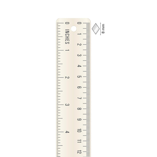 Glass Mirror- Diamond- 8MM