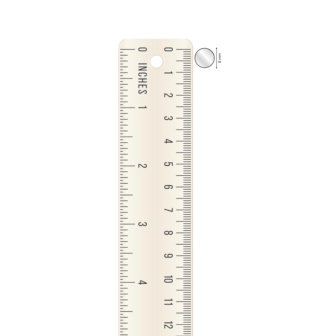 Glass Mirror- Round- 8MM