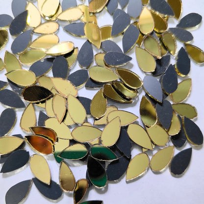 Golden Glass Mirror- Tear Drop- 15MM