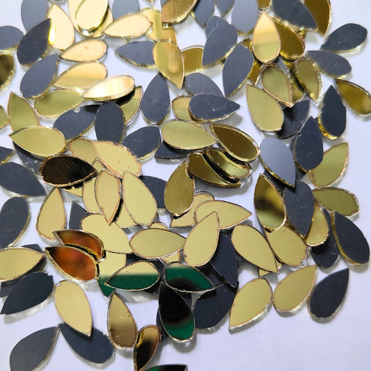 Golden Glass Mirror- Tear Drop- 15MM