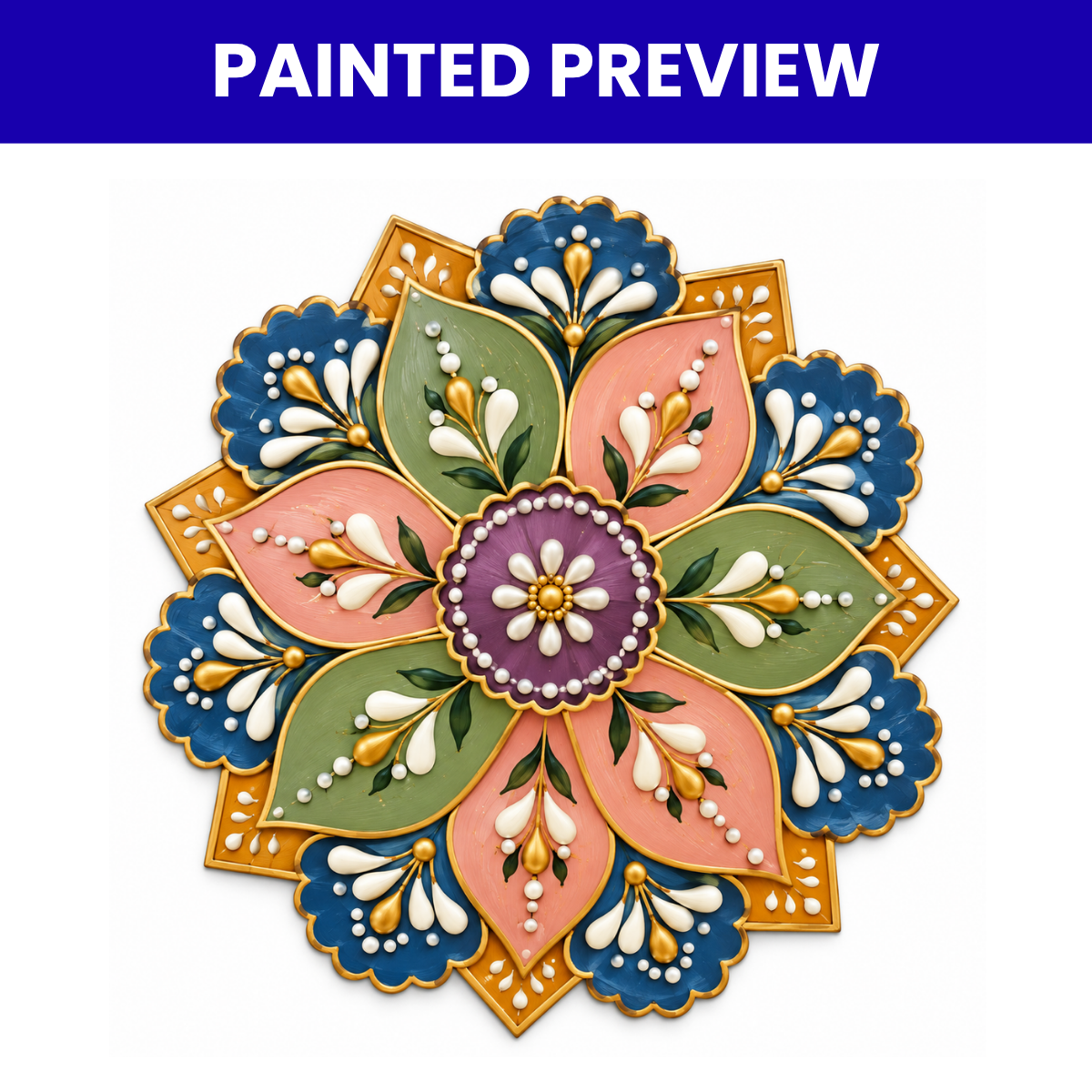 MDF Rangoli Cutouts Design-9