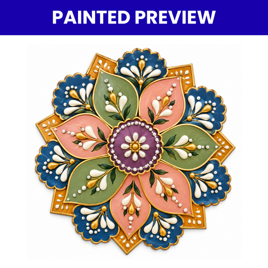 MDF Rangoli Cutouts Design-9