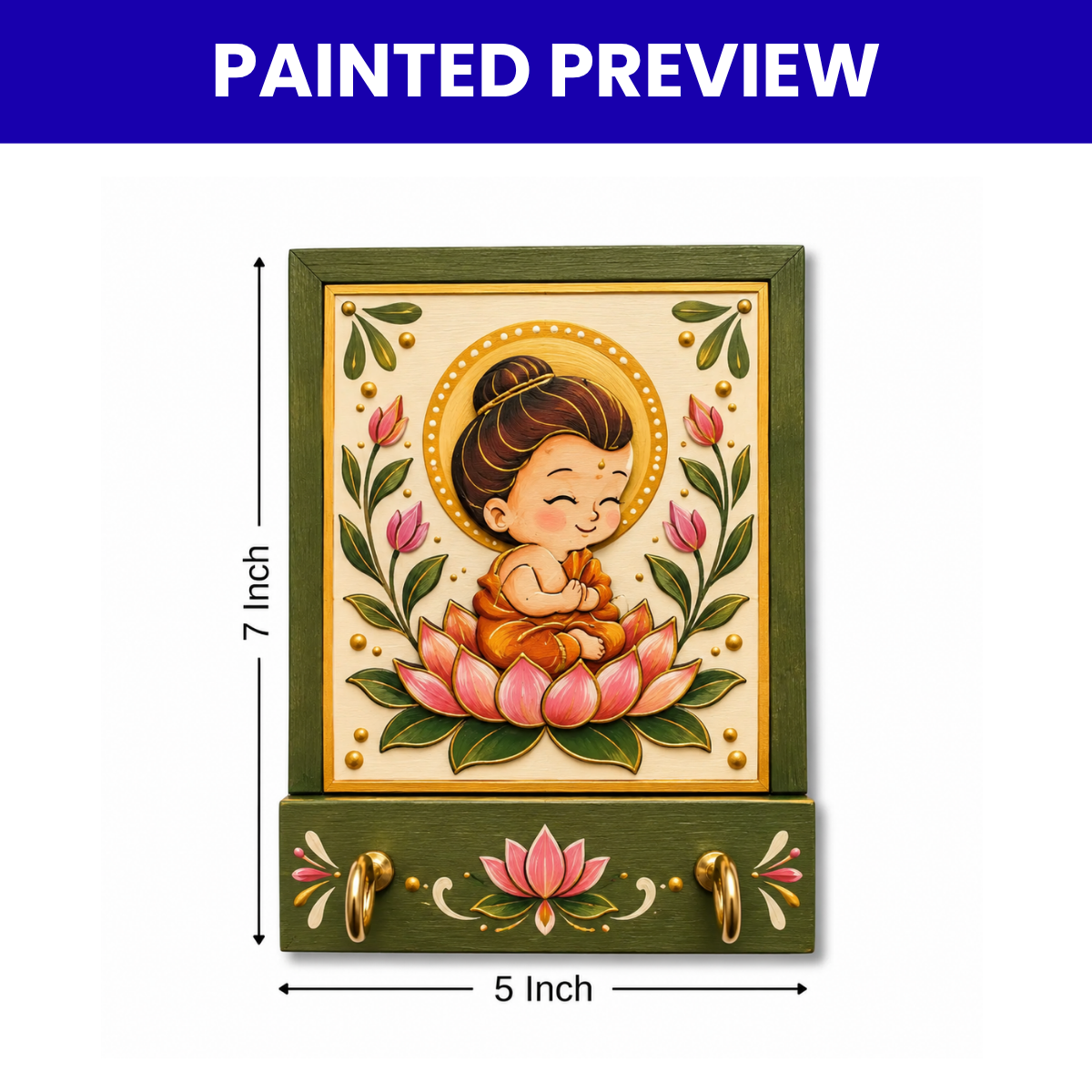 Baby Buddha Theme Key Holder