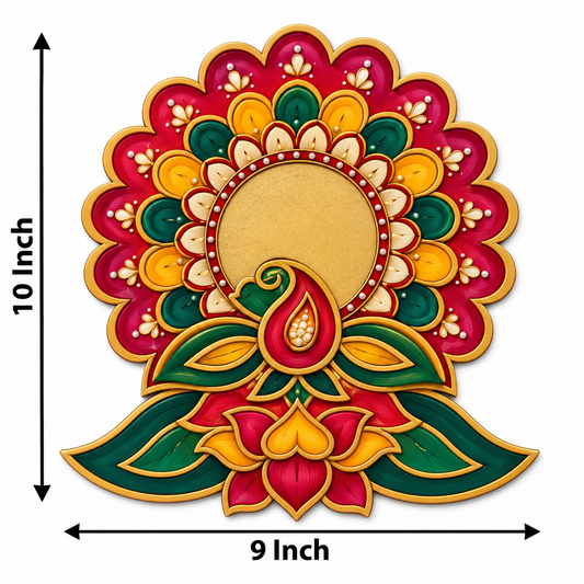 MDF Premarked Peacock Cutout