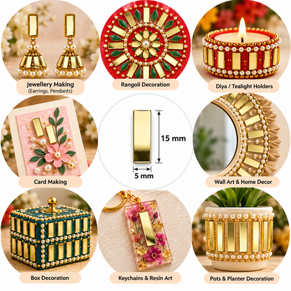 Golden Mirrorr- Rectangle- 15MM