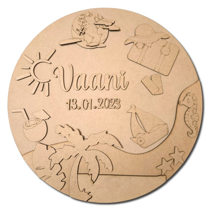 Kids Nameplate- Beach Theme