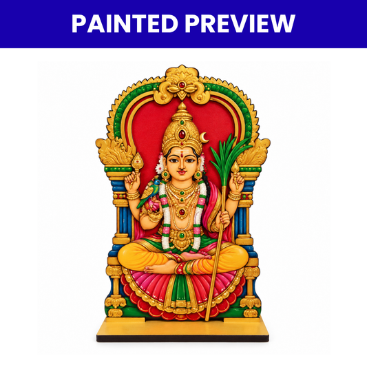 MDF Cutout Lalitha Devi with Stand