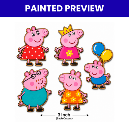Pre Marked Peppa Pig- Set of 5