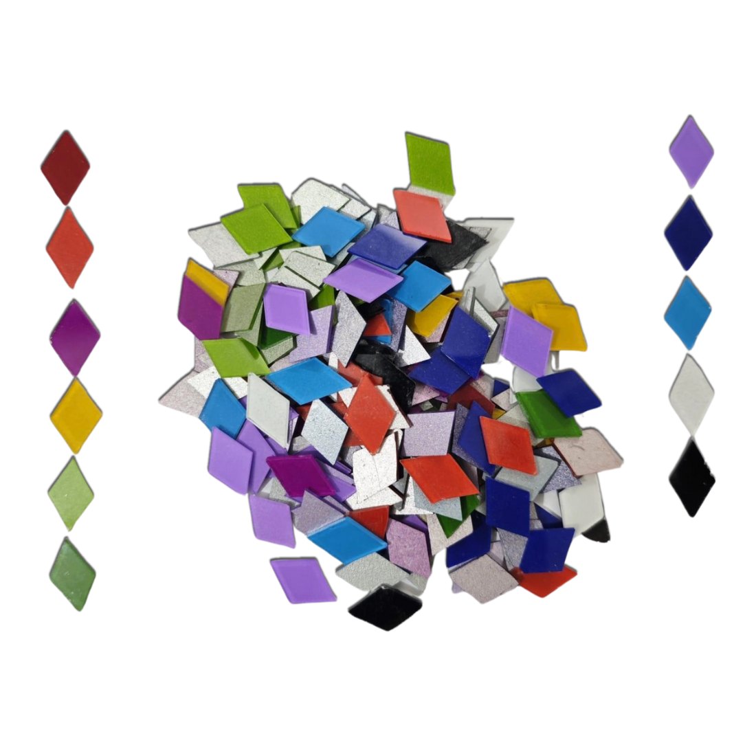 Mix Color Glass Mirror-Diamond- 25MM