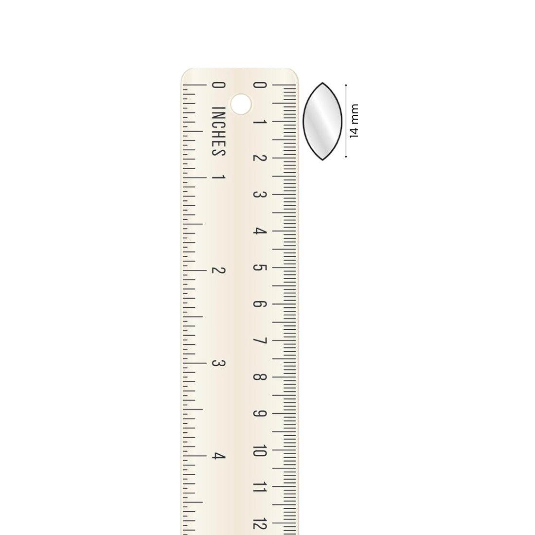 Glass Mirror- Eye- 14MM