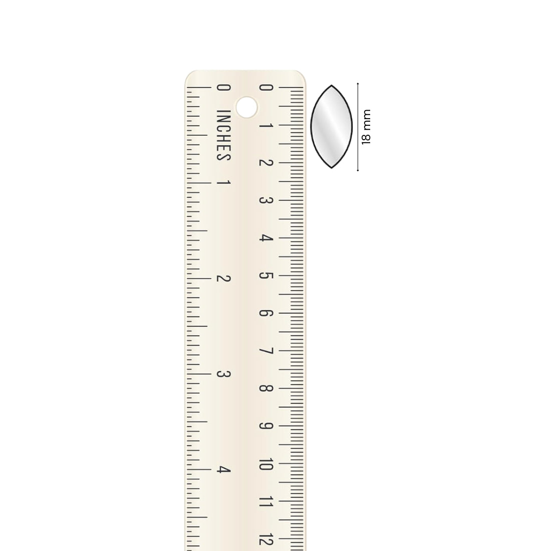 Glass Mirror- Eye- 18MM