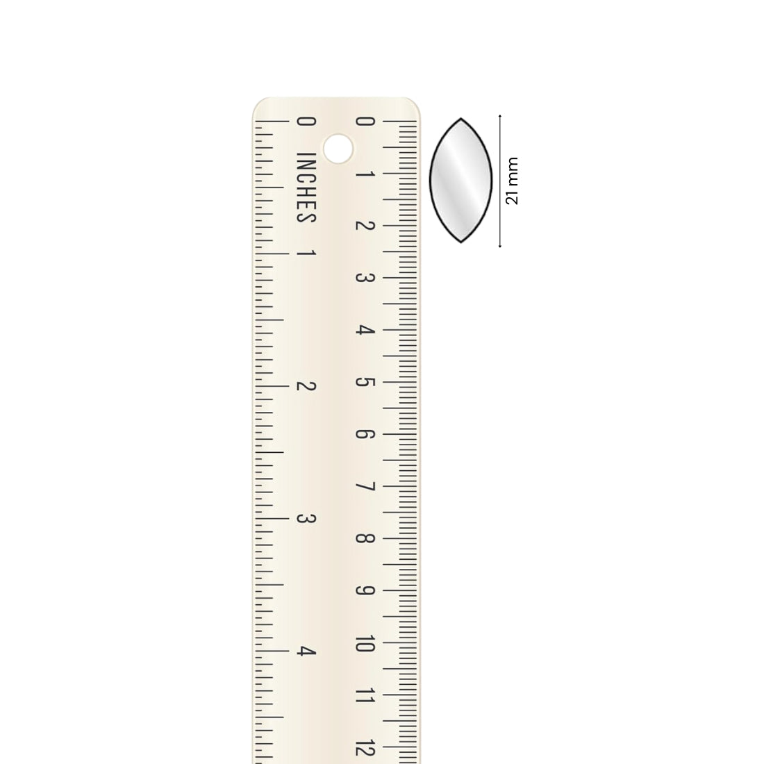 Glass Mirror- Eye- 21MM