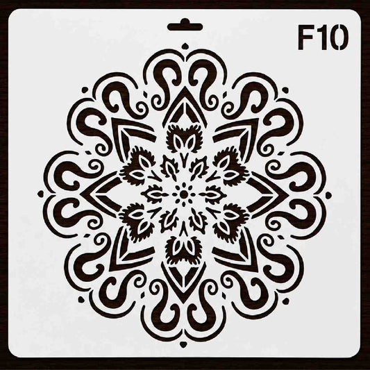 Craft Stencil 10x10 inch-F10
